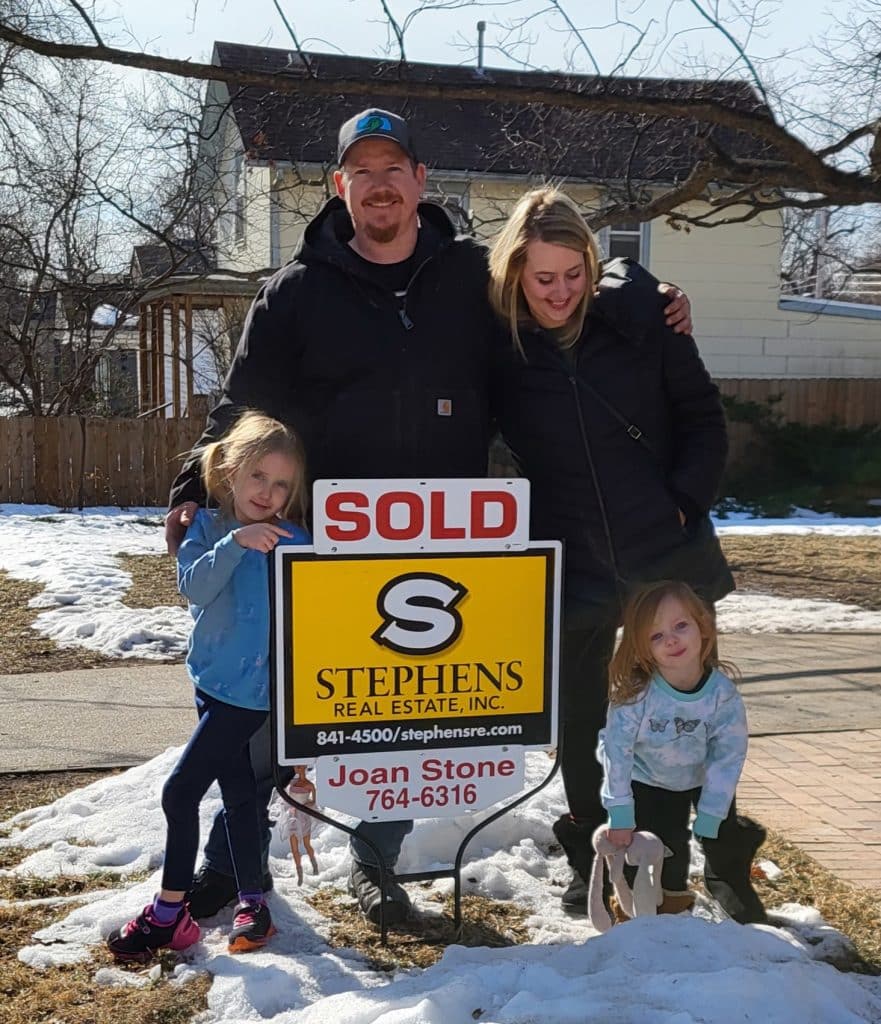 family buying house