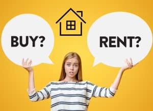 Buy? Rent? Graphic
